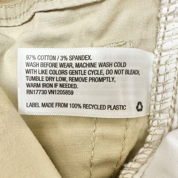 Boys Size 8 Pants Beige Straight-Leg Elastic Waist Drawstring by Cat & Jack - Picture 4 of 4